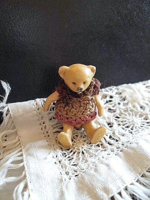 画像3: ヘルトヴィヒ　オールビスク　動物　小熊の女の子　ヘルトヴィヒ　ベア　アンティークドール　ドイツ　HERTWIG 