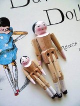 ペグドール　オランダ人形　７，５ｃｍ　５ｃｍ　人形の家　from  LONDON