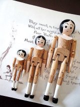 ペグドール　オランダ人形　１０，２ｃｍ　７，７ｃｍ　５ｃｍ　人形の家　from  LONDON