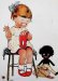 画像1: アトウェルのポストカード　女の子とゴ―リ―人形　英国 (1)