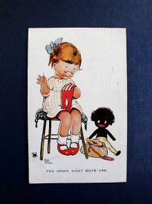 他の写真2: アトウェルのポストカード　女の子とゴ―リ―人形　英国