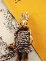 オールビスクのうさぎさん　オリジナルニット　ドイツ　　ヘルトヴィヒ　HERTWIG　ベア　リペアあり                   
