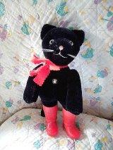 長靴をはいた猫　ヴィンテージ　ドイツ　グリズリー社　２８ｃｍ