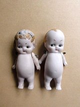 オールビスクのこども　BOY ＆ GIRL　ペア　アンティークドール