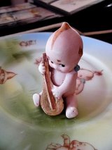 アクションキューピー　ミニチュアのビスク　５ｃｍ　マンドリン奏者　ローズオニール　