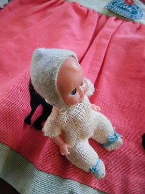 画像3: イタリア生まれのミニチュアドール　つむり目ベビー