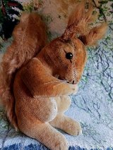 ベルベットのりす　シュタイフ　アカリス　１１ｃｍ　５０年代　