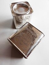 紅茶の国のティーキャディ　シルバープレート　紅茶缶　from  LONDON　