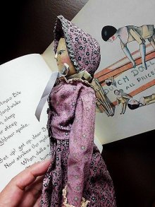 他の写真3: アンティークのペグドール　２９ｃｍ　ヴィクトリアン　人形の家　　