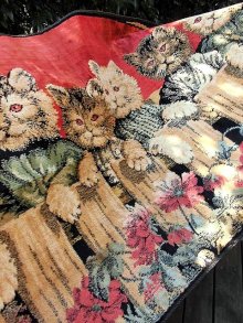他の写真3: 仔猫たちのタペストリー　ヴィクトリアンキャット　ウォールハンギング　
