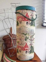 毛糸だまホルダー　グランマモーゼス　バーククロス　ファブリック　 