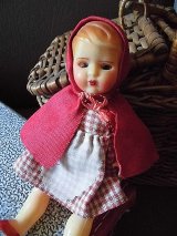 赤ずきんちゃん　眠り目　ヴィンテージ　ドール　１４ｃｍ