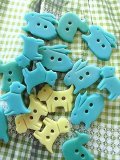 テリアとうさぎとあひる　ヴィンテージボタン