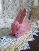 桜色のうさぎ　ジャパンラビット　レトロなぬいぐるみ　スモールサイズ