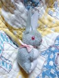 そら色のうさぎ　ジャパンラビット　レトロなぬいぐるみ　スモールサイズ