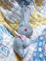 そら色のうさぎ　ジャパンラビット　レトロなぬいぐるみ　スモールサイズ