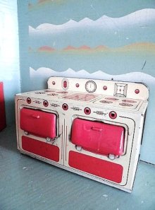 他の写真3: ブリキのレンジ台 ＆ 洗濯機　ドールハウス　キッチンオーブン　英国　