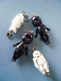 キューピーのセルロイドチャーム　ミルクガラス　４個まとめて
