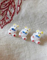ガラスのテディベア　ボタン　