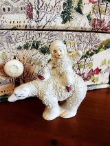 粉雪まとったスノーベビー　しろくま　クリスマス　ビスク