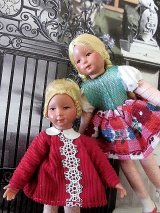 仲よしきょうだい　ドールハウスの住人　２体セット A　ドイツ　CACO　　