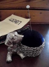 犬のピンクッション　針山　裁縫
