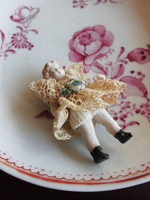 画像3: オールビスク　ミニチュアドール　人形遊び　アンティーク　４，５ｃｍ　ドールハウス　　　　　　