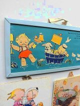 ルーシー アトウェルの子供たち　フレーム仕立て　壁掛け　イギリス