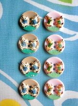 ジャケットうさぎのボタン　ピーターラビット　イギリス