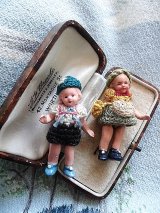 ヘンゼルとグレーテル　２体セット　４，５ｃｍ　オールビスクドール　HERTWIG　　
