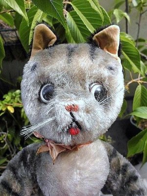 画像1: ググリーアイのねこさん　ビゴベロ　５０年代　ドイツ　シュコ　３０ｃｍ