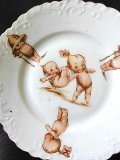 キューピーのプレート　絵皿　１３ｃｍ　★ローズオニール　ドイツ　アンティーク　２．
