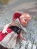 画像4: 赤いボンネットをかぶった女の子　ジャーマンビスクドール　ヴィンテージ　 (4)