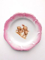 キューピー　小皿　ドイツのアンティーク　ローズオニール　絵皿　ベビーギフト　Ｂ　