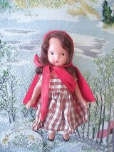 ナンシーアン　ドール　ビスク　赤ずきんちゃん　１３，５ｃｍ