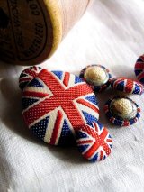 コロネーションのボタン　英国　ユニオンジャック