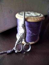 コウノトリのはさみ　アンティーク　ミニチュア　英国　ヴィクトリアン　ハサミ　鋏