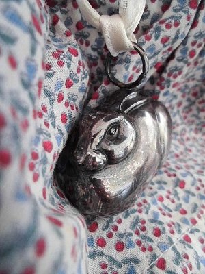 画像3: 銀の兎　ふくらしウサギ　ペンダント　 シルバー
