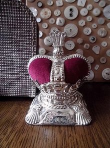 他の写真2: 王冠のピンクッション　英国王室　ロイヤルウェディング　１９８１　シルバープレート