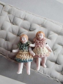 他の写真2: ニットドレスが可愛いミニチュアドール　３ｃｍ　人形の家　オールビスク　HERTWIG