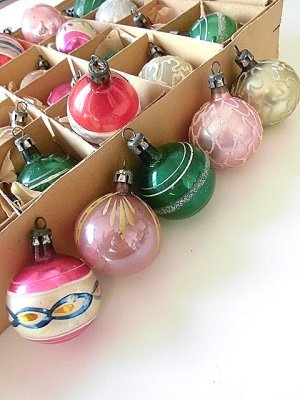 画像5: グラスボール　古い時代のクリスマスオーナメント　ツリー飾り