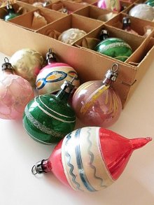 他の写真2: グラスボール　古い時代のクリスマスオーナメント　ツリー飾り