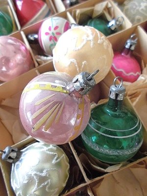 画像4: グラスボール　古い時代のクリスマスオーナメント　ツリー飾り