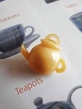 ティーポット　セルロイドボタン　リアリスティック　コレクッション　