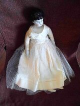 チャイナヘッドドール　３８ｃｍ　ドイツのアンティーク　人形遊び