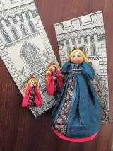アンフラー　ハンドメイドドール　ソーイングメジャー＆イヤリング　　