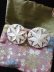 画像1: イヤリング 　マザーオブパール　星のモチーフが美しい貝細工　ベツレヘムパール (1)