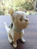 小さい猫さん　ヴィンテージ　シルクタフタ　ピンクッション