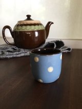 ブルードット　エッグカップ   ヴィンテージ　英国　BABBACOMBE　　