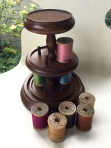 糸巻き立て    スタンド　木製　 スプールホルダー 